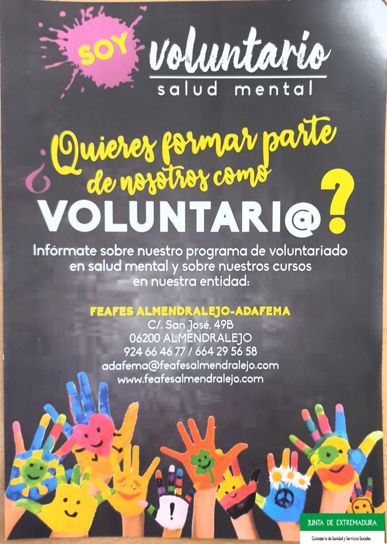 Programa De Voluntariado En Salud Mental Feafes Almendralejo